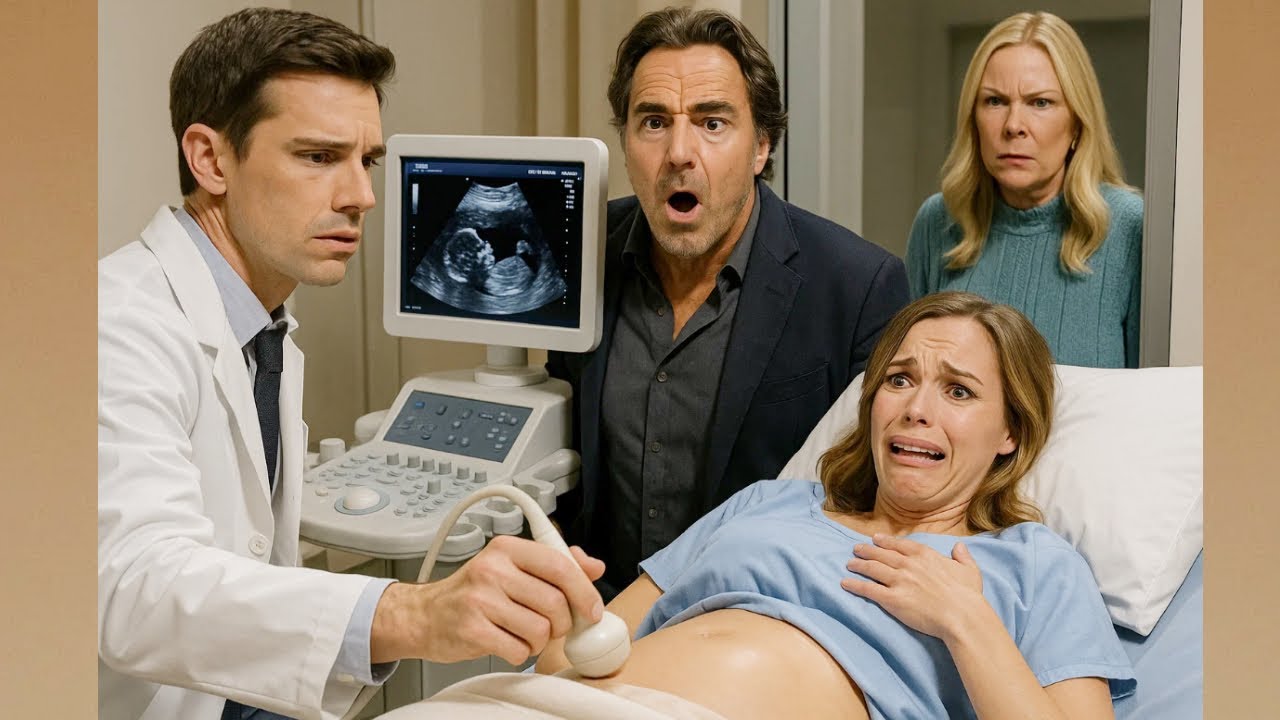 Taylor’s pregnant Ridge yelled to Finn when he saw the gestational sac The Bold and the Beautiful