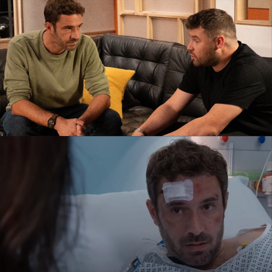 Emmerdale SHOCK: Aaron pretends to be in a coma to hear John confess. But when he bolts for the door, John is already waiting. Does Aaron have any way out? –