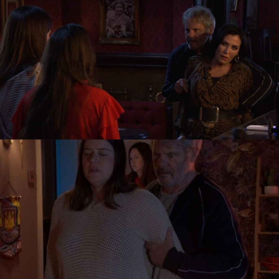 Kat Slater was threatened with a knife by Greg at the pub – a terrifying moment as Zoe confesses that Greg was the person she previously employed to locate her missing child! – film.purextop.com