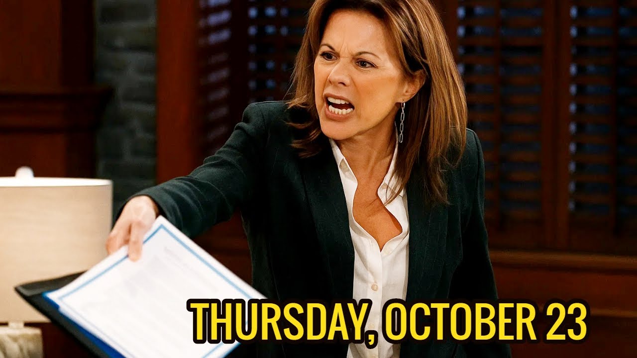 Get ready, General Hospital fans, because October 23, 2025, is set to unleash a whirlwind of drama that will leave you breathless! Secrets will shatter, alliances will crumble, and couples will be tested like never before! Prepare for jaw-dropping twists that will have you on the edge of your seat! Will love conquer all, or will betrayal reign supreme? This Thursday promises explosive revelations that fans have been waiting for! Don’t miss a second of the action—your heart won’t forgive you! Tune in and brace yourselves for the rollercoaster ride of a lifetime! #GeneralHospital #GHSpoilers