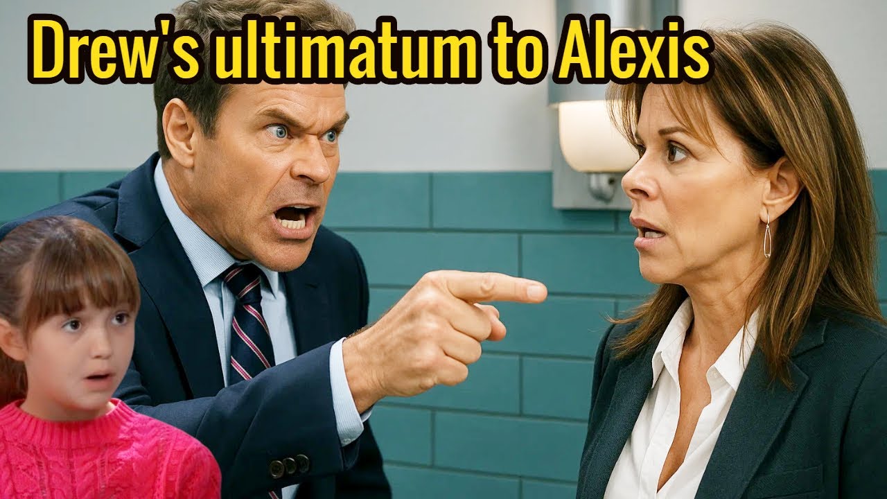 SHOCKING TURN OF EVENTS at General Hospital! The tension is palpable as young Scout stumbles upon a conversation that shatters everything she knows about her world, sending her into a heart-pounding escape! What secrets are Drew and Alexis hiding, and how will this dramatic revelation change the lives of everyone in Port Charles? Don’t miss this gripping twist that will leave you on the edge of your seat! Tune in now to witness the fallout – you won’t believe what happens next! #GH #GeneralHospital