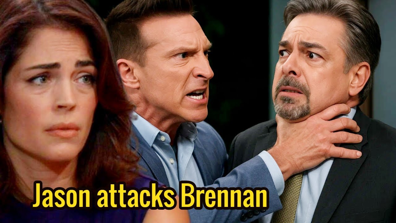 Hold onto your seats, General Hospital fans! The tension is palpable as Jason unleashes his fury on Brennan after a chilling threat directed at Britt. Can you feel the drama electrifying the air? With loyalties tested and alliances shattered, every moment counts! Will Jason’s retaliation spark a dangerous chain reaction, or will he protect Britt against all odds? The stakes have never been higher, and you won’t want to miss this explosive showdown! What do YOU think will happen next? Share your theories below! #GeneralHospital