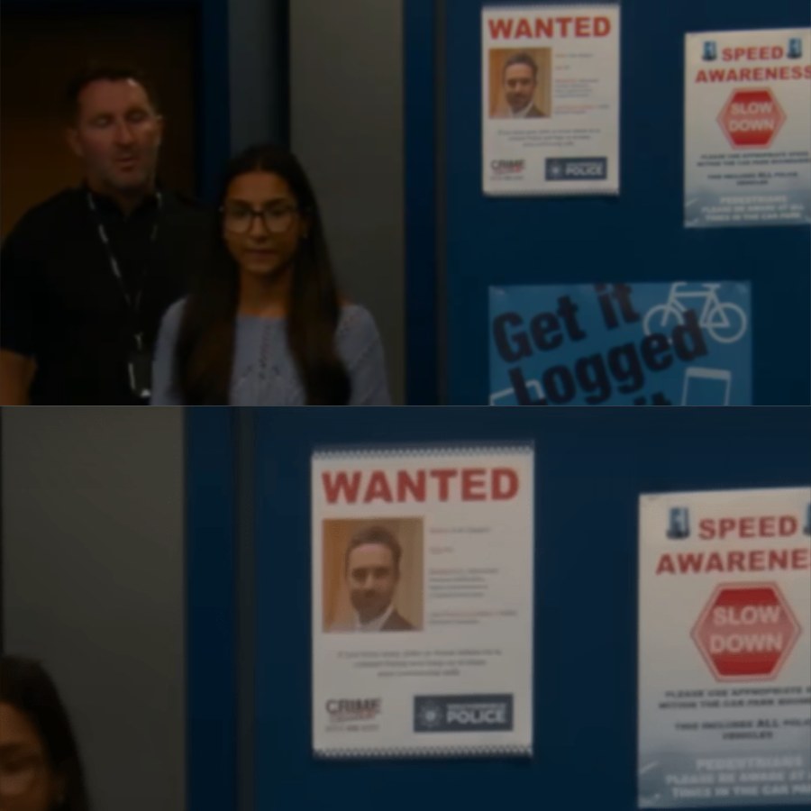 SHOCK: The “wanted” poster of John Sugden at the Weatherfield Police Station has appeared again, and this time it reveals one thing: These two shows are about to collide!!!