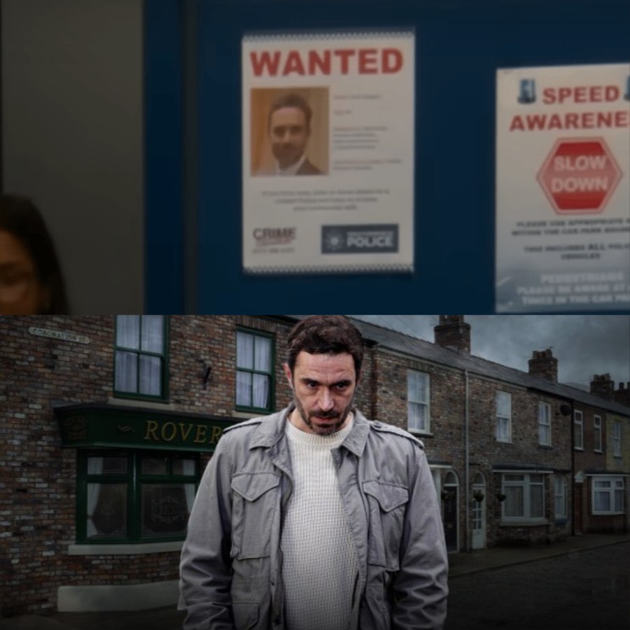 SHOCK: The “wanted” poster of John Sugden at the Weatherfield Police Station has appeared again, and this time it reveals one thing: These two shows are about to collide!!! –