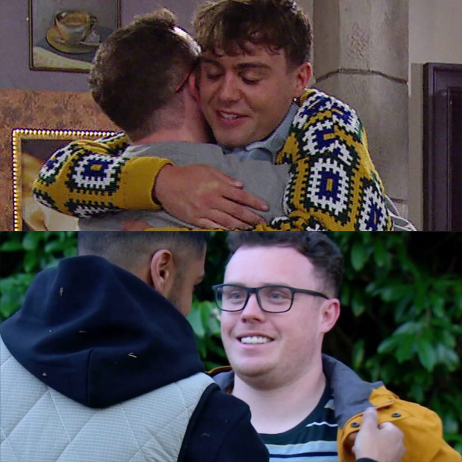 Lewis kisses Vinny right inside the chapel, only for Gabby to walk in midway – and the camera pans to Charles’s shocked face. –