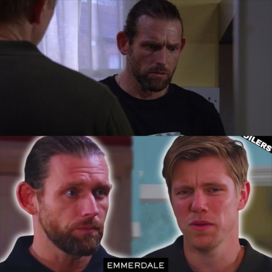 Emmerdale TRUTH: Kev and Robert are hiding a secret: they’re not really married at all, but partners in a scheme. Kev has been Robert’s informant, and now the time has come for Kev to help Robert expose everything! But what explosive information is Kev holding onto? –