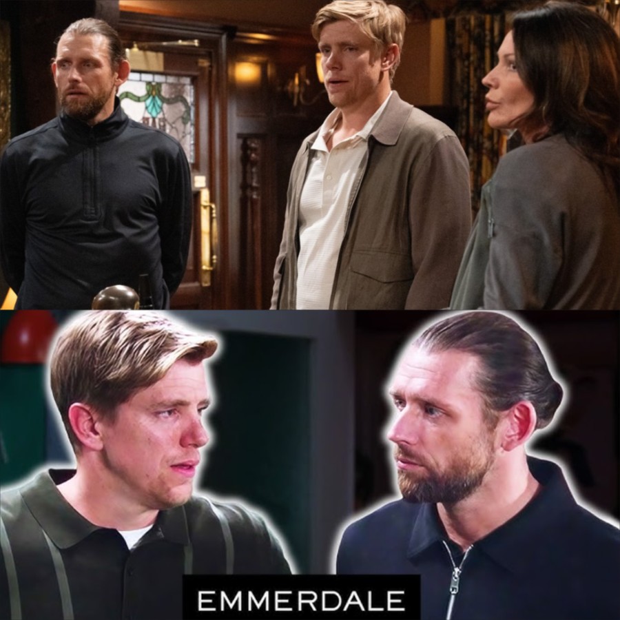 Emmerdale shocks viewers when Aaron discovers that Kev is not really Robert’s husband, revealing the deception to everyone in the village.