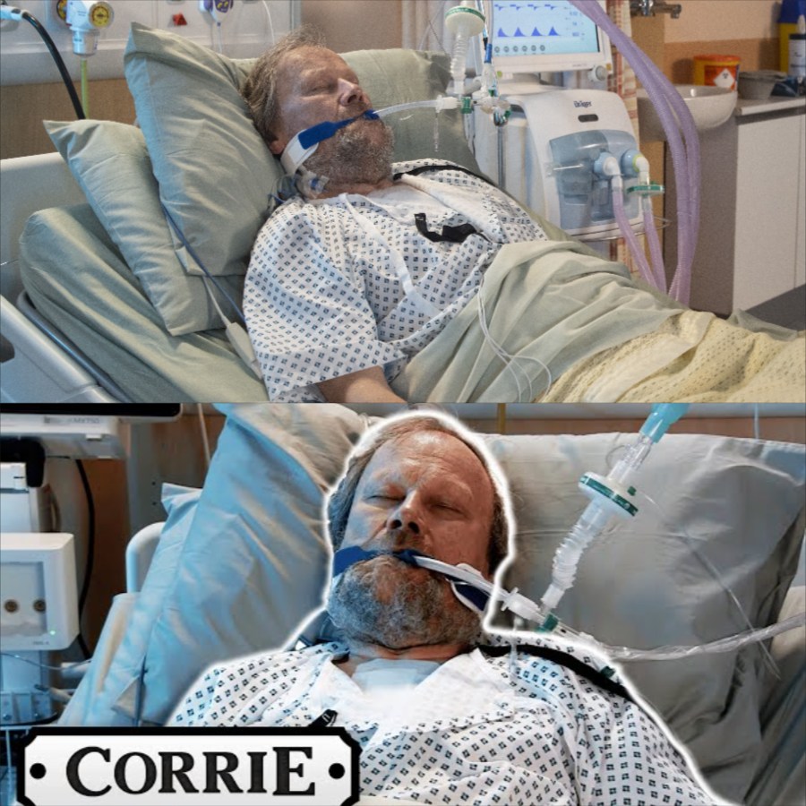 Corrie Shock: Roy is seated next to a hospital bed, softly saying “Don’t leave.” Shortly after, the heart monitor shows no signs of activity. – film.purextop.com
