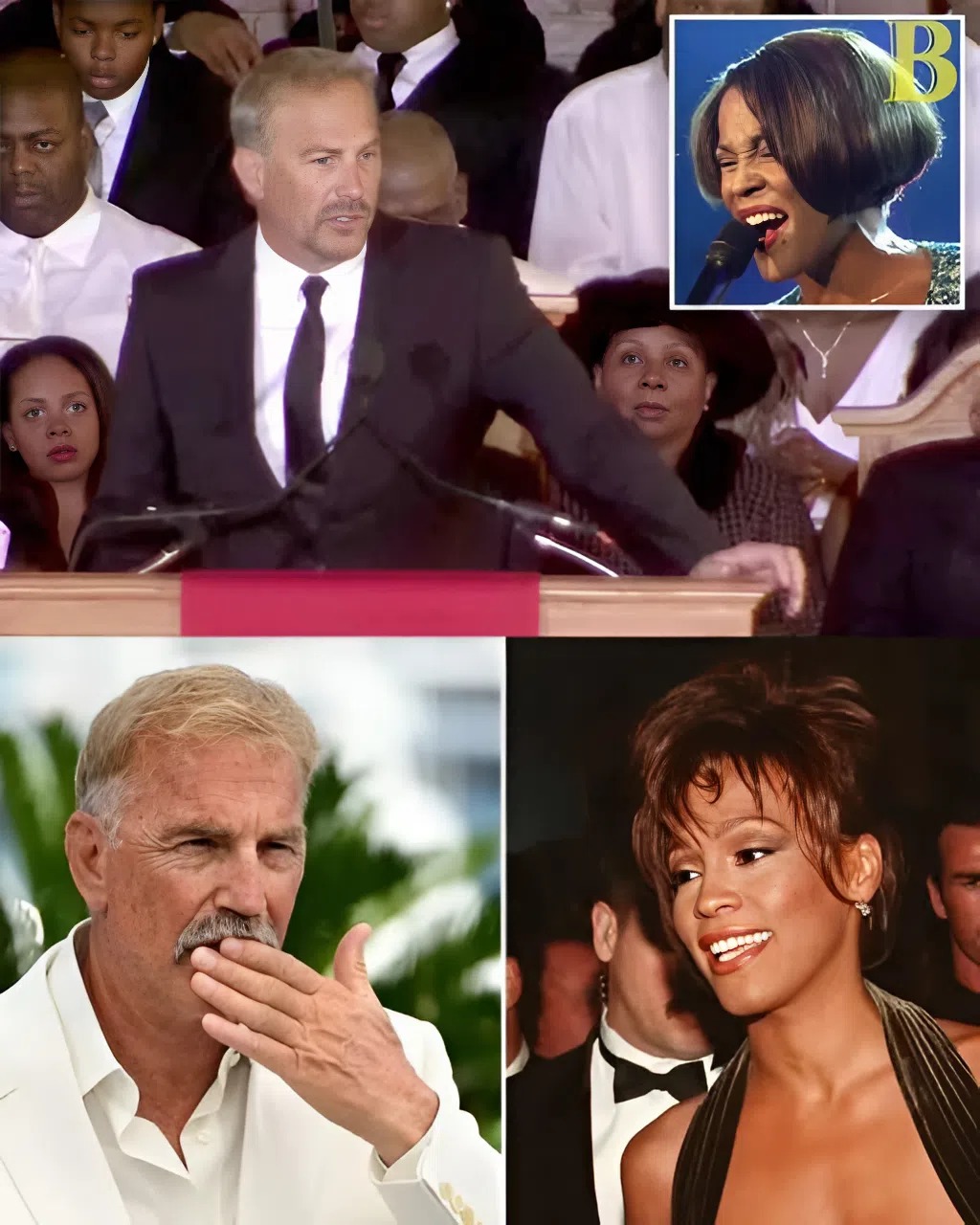 “Kevin Costner Stands Firm on Whitney Houston’s 17-Minute Eulogy: ‘I Was Her Imaginary Bodyguard’”