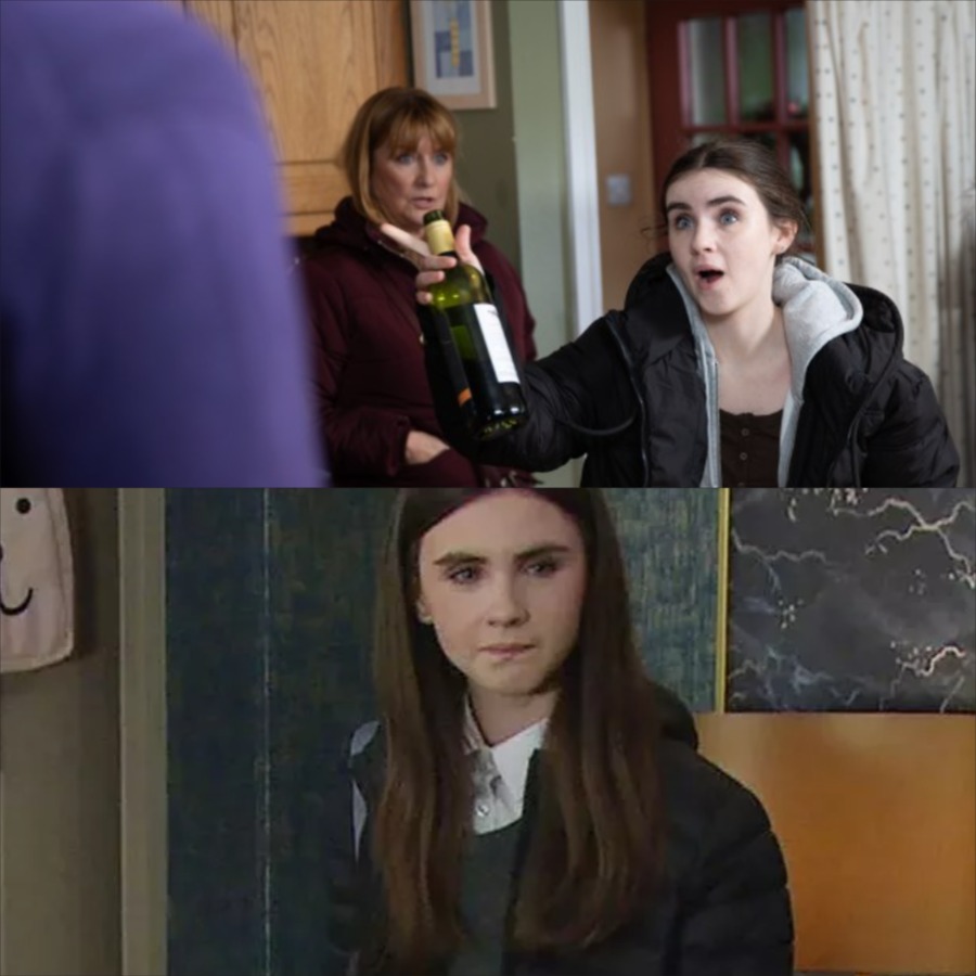 April runs away with Celia, only to find a passport naming her as “April Sugden” — everything she believed was a lie. –