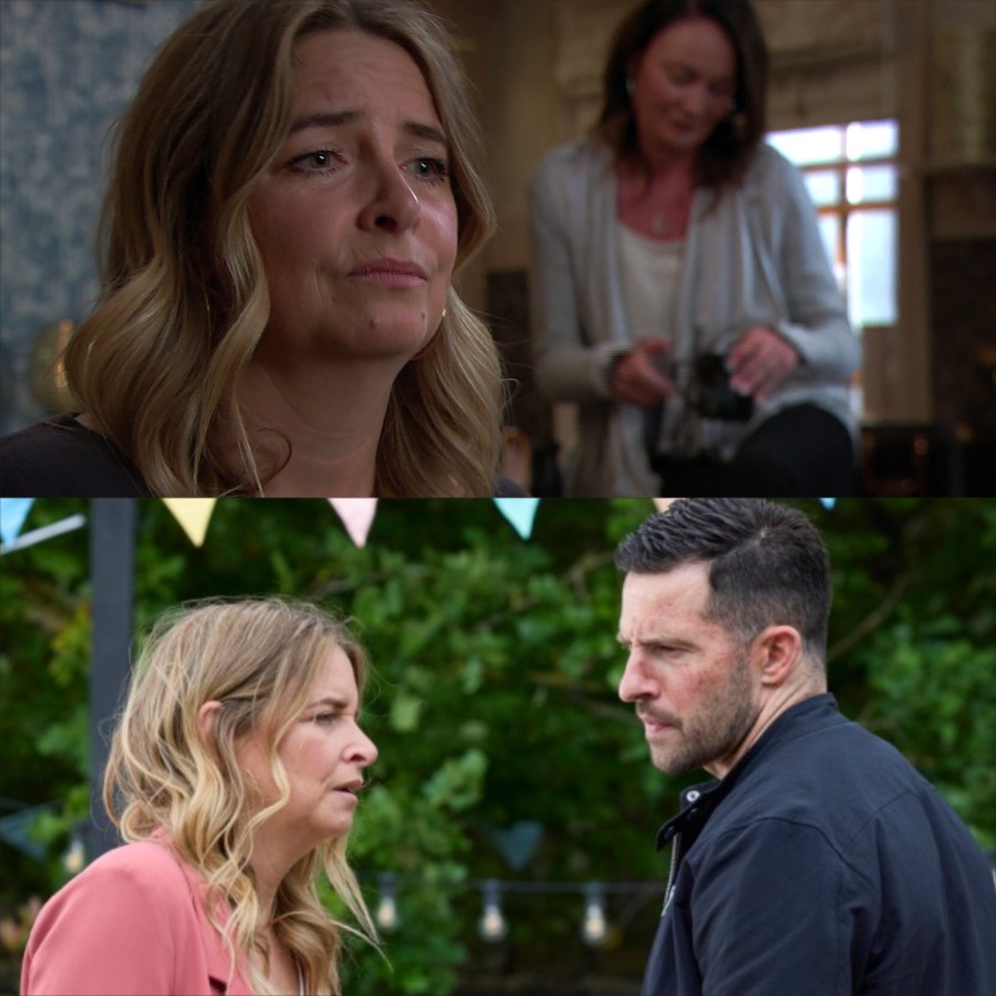Charity breaks down as Chas exposes her plans for a secret abortion – and the heartbreaking truth leaves the Woolpack in complete silence.