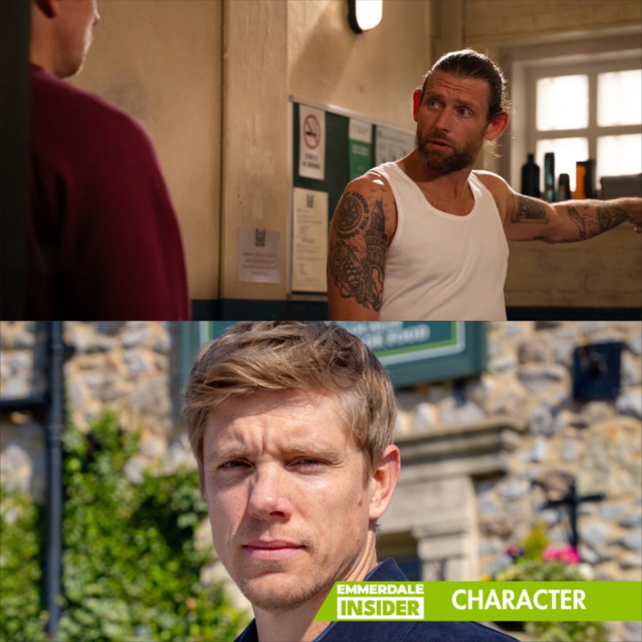 STUNNING: Robert Sugden receives a secret photo from inside prison — it shows Kev meeting Aaron in secret, and the note attached reads, “He’s not who you think he is.”